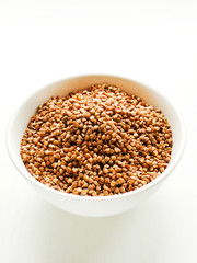 Bowl with buckwheat