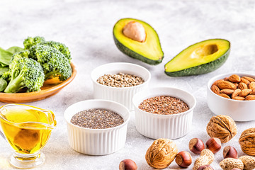 Vegan sources of omega 3 and unsaturated fats.