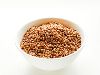 Bowl with buckwheat