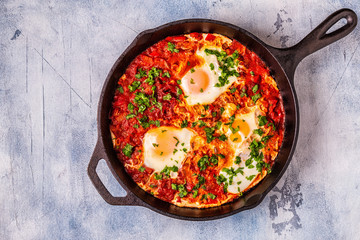 Shakshuka in a Frying Pan.