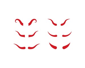 Devil horn logo vector