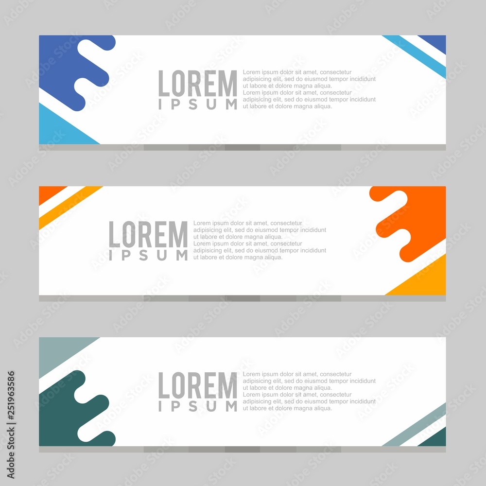 Sticker Modern Banner Design Template. Vector Illustration. Eps 08.