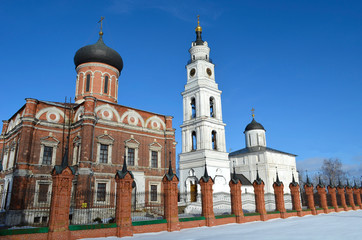 Winter view of Volokolamsk Kremlin Moscow region