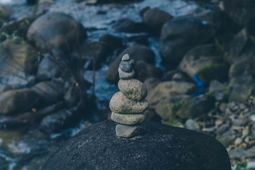 stones in water