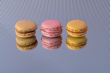 Tasty colorful macaroon homemade isolated