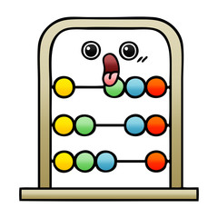 gradient shaded cartoon abacus