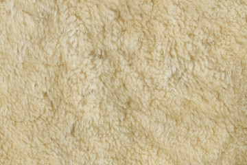 natural fur , light sheep wool