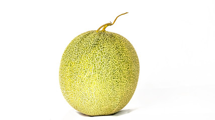 Cantaloupe, white background