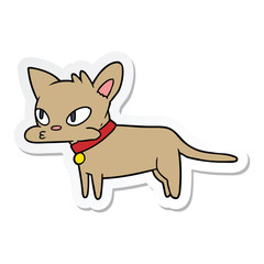 sticker of a cartoon cat