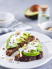 toast with avocado