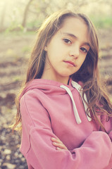 Portrait of teenage girl outdoor