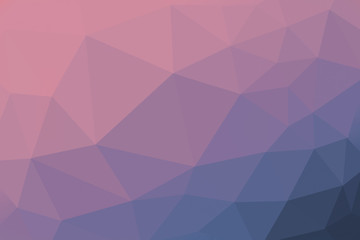 Obraz premium pink and blue coloured gradient triangle background, abstract polygon pattern - illustration