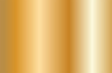 Realistic gold gradient texture. Shiny golden metal foil gradient. Vector illustration