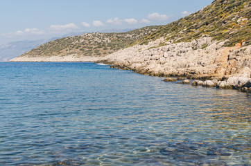 The turquoise sea near Kas, Antalya, Turkey