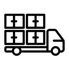 expedition icon, outline black style