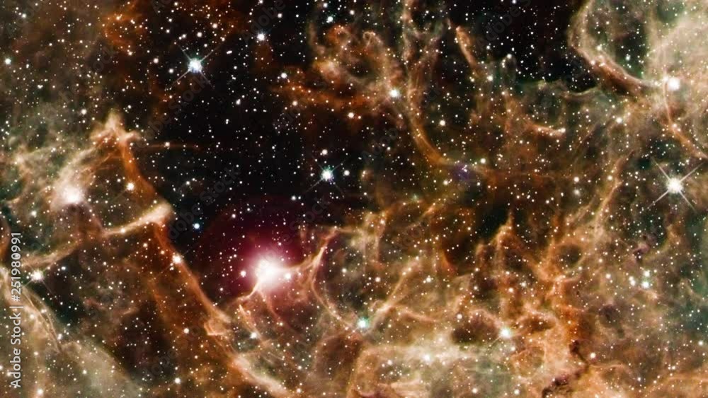 Wall mural massive star concentration in outer space cluster burst flare light. contains public domain image fr