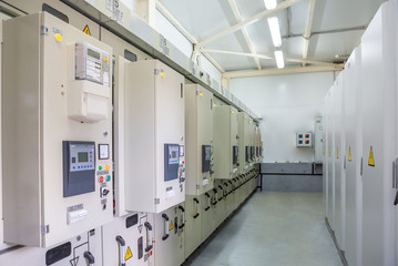modern switchboard at the industrial enterprises