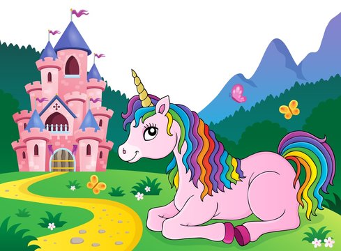 Lying unicorn theme image 4
