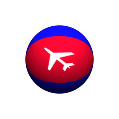 airplane icon on white background