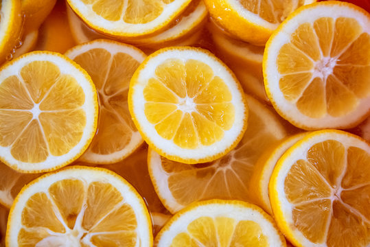 Tranches de citron pour citronnade ou confiture