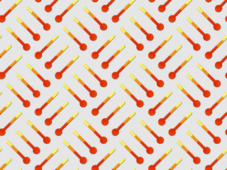 pattern with thermometers symbols on grey background, global warming concept