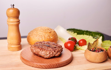 burger and french fries