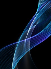 Abstract background, blue waved lines for brochure, website, flyer design