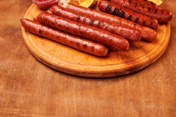 sausage on plate