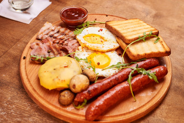 sausages with vegetables