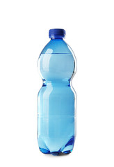 Bottle of water on white background