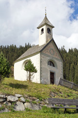 Naklejka premium Kapelle in Stadlern bei Toblach, Südtirol, Italien