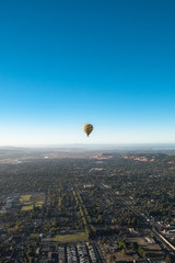 Fototapeta na wymiar Napa Valley Hot Air Balloons on Vineyards