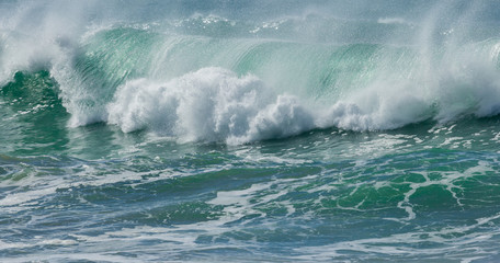 Breaking Turquoise Wave, Cornwall, UK