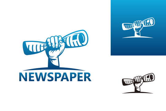 Newspaper Logo Template Design Vector, Emblem, Design Concept, Creative Symbol, Icon