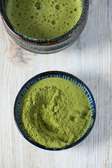 Matcha fine powdered green tea