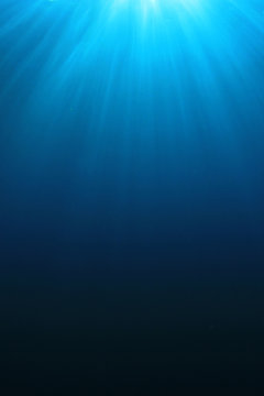 Underwater blue background in sea	