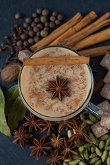 masala tea with different spices