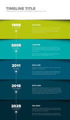 Vector multipurpose Infographic timeline template