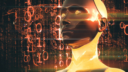 Artificial Intelligence High Tech Digital Hacker War