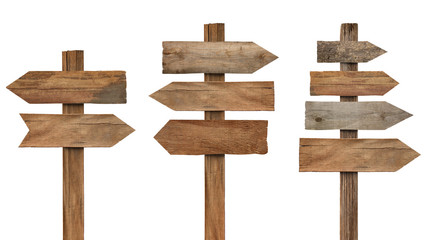 Fototapeta premium wood wooden sign arrow board plank signpost