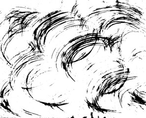 Brush-painted background on paper. Hand crafted abstract vector texture.