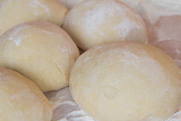 Fototapeta premium Dough and umka for cooking according to an old recipe.