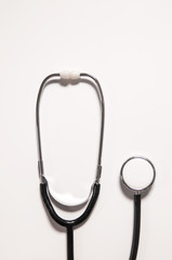 Medical stethoscope isolated with white background. Medical concept