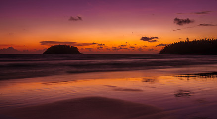 Fototapeta premium Kata Beach in Sunset, Phuket Thailand
