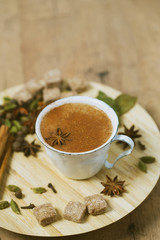 masala tea with different spices