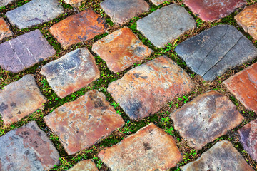pavement from beautiful stones as background