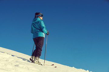 Girl / Woman / Female On the Ski