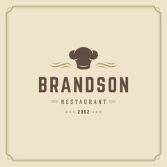 Restaurant logo template vector illustration good for restaurant menu