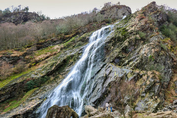 Fototapeta na wymiar Powerscourt Waterfall, Wicklow, Ireland.