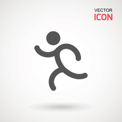 Man walk icon . Walking man vector icon. People walk sign illustration. pedestrian vector sign symbol on white background.